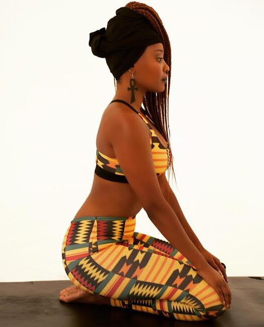 Kente Goddess Yoga Pants